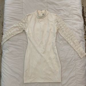 Lulu’s Ivory long sleeve dress